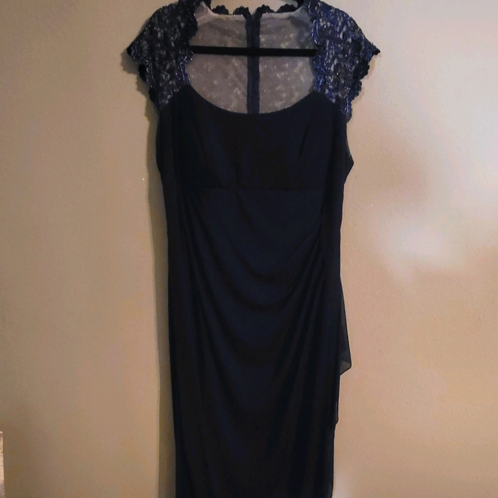 Sparkly Blue Cocktail Dress.